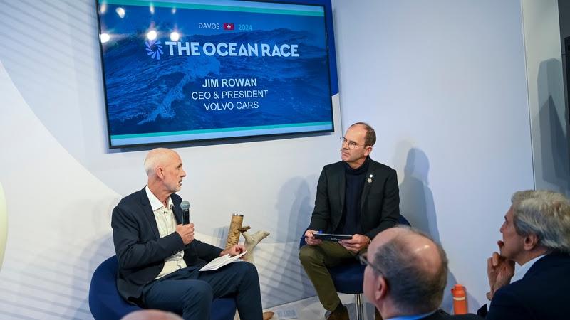 Jim Rowan, the CEO of Volvo Cars at the High Level Roundtable organised by The Ocean Race and hosted at Greek House at The World Economic Forum in Davos, Switzerland - photo © Eugene Theodore