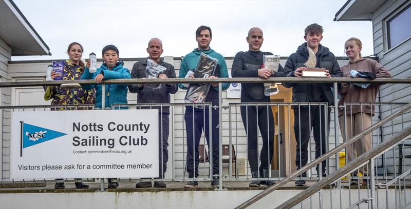 Prize winners at the Notts County Cooler - photo © David Eberlin