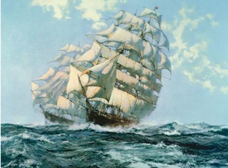 Clipper Ships Ariel and Taiping - photo © Montague Dawson