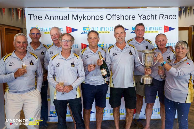Three second lead wins Mykonos Offshore Yacht Race for Team Jackal photo copyright Royal Cape Yacht Club taken at Royal Cape Yacht Club