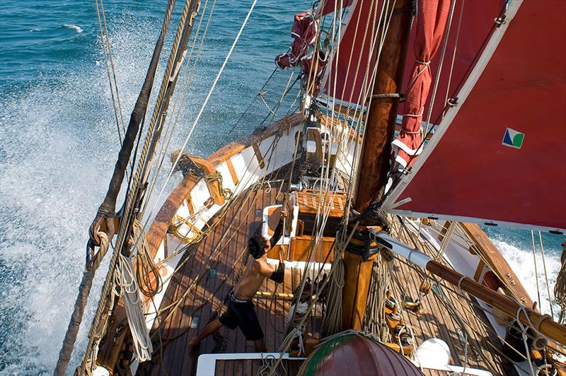 Making way on board S/V Vega - photo © Shane Granger