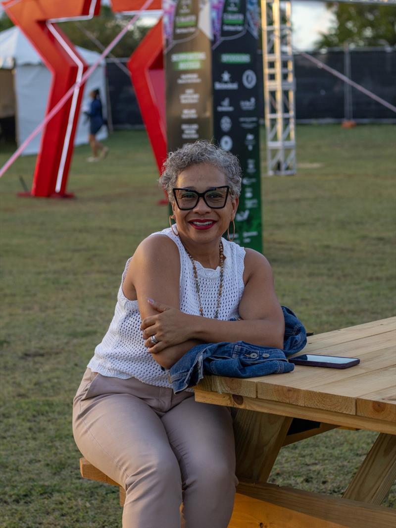 May-Ling Chun, Director of Tourism for St. Maarten, enjoyed the official opening of the Port de Plaisance Regatta Village photo copyright Digital Island taken at Sint Maarten Yacht Club