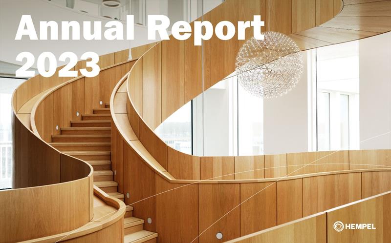 Hempel Annual Report 2023 cover photo copyright Hempel taken at 