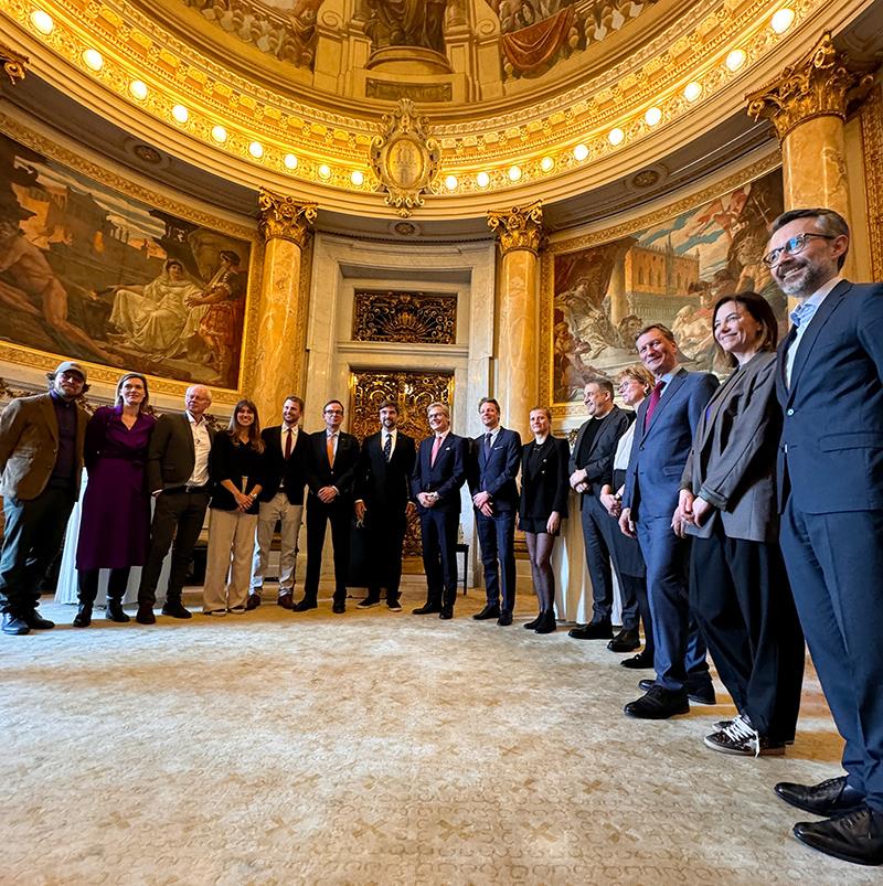 The ceremony took place in Hamburg City Hall's Turmsaal with team members, partners and friends present - photo © Marie Lefloch / Team Malizia