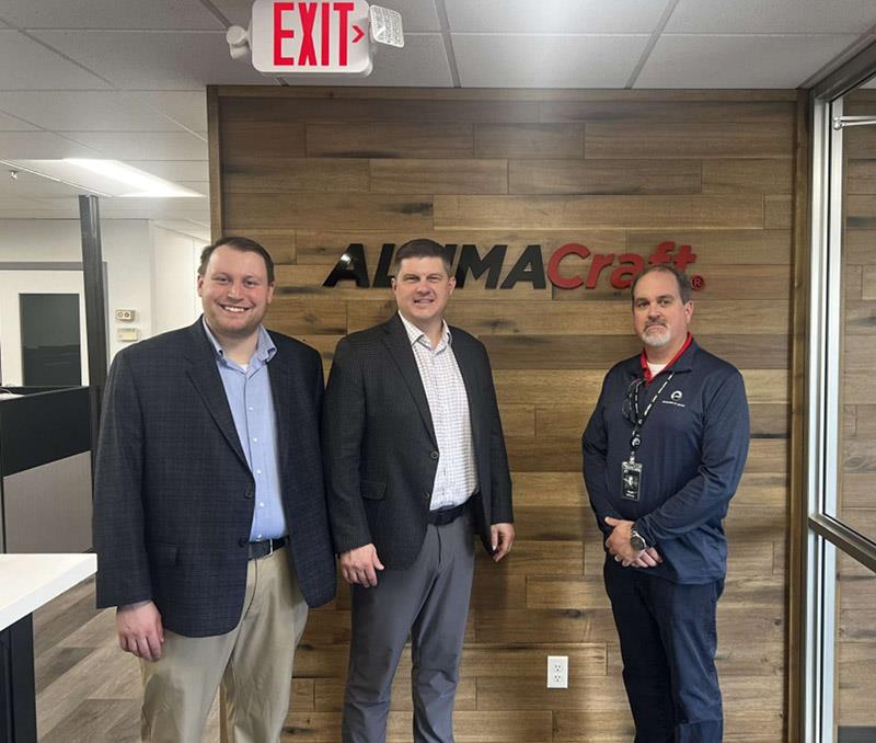 Congressman Brad Finstad tours Alumacraft Boat Company - photo © National Marine Manufacturers Association