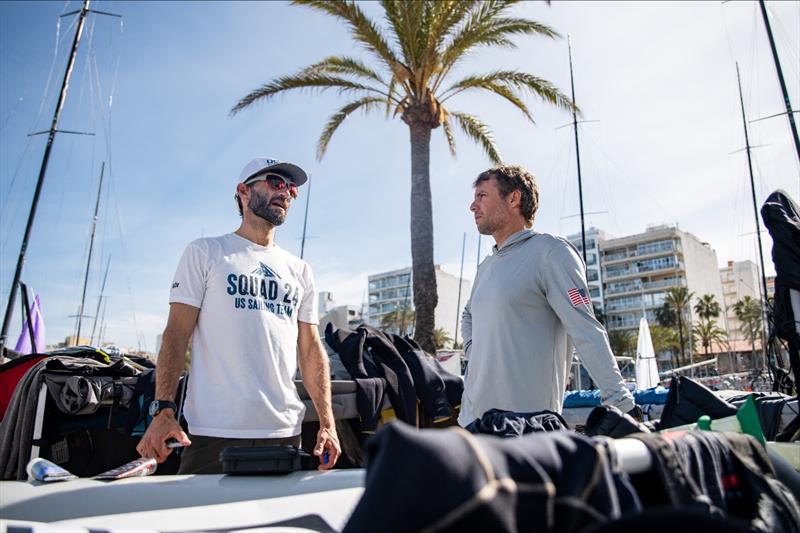 Scenes from the Skiff, Nacra, and 470 boat park in El Arenal, the easternmost of the three Trofeo Princesa Sofía venues - photo © US Sailing Team