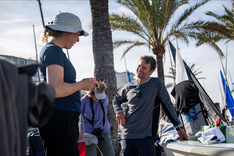 Scenes from the Skiff, Nacra, and 470 boat park in El Arenal, the easternmost of the three Trofeo Princesa Sofía venues photo copyright US Sailing Team taken at Real Club Náutico de Palma