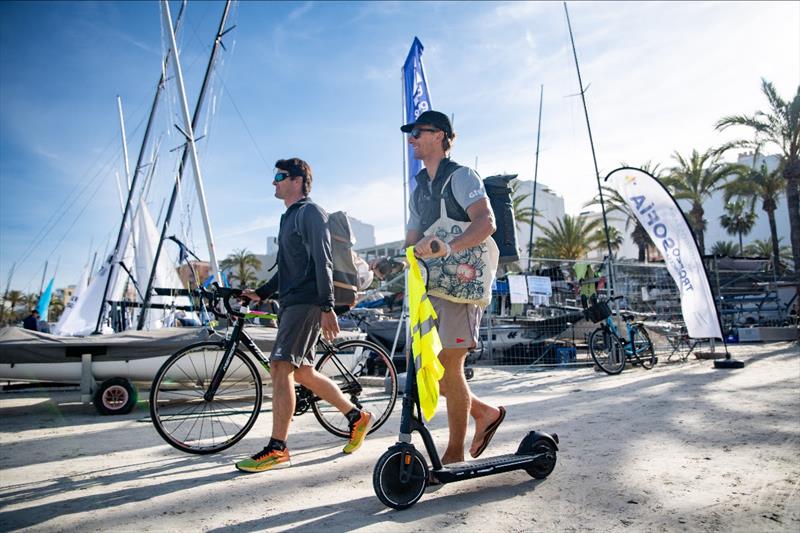 Scenes from the Skiff, Nacra, and 470 boat park in El Arenal, the easternmost of the three Trofeo Princesa Sofía venues photo copyright US Sailing Team taken at Real Club Náutico de Palma