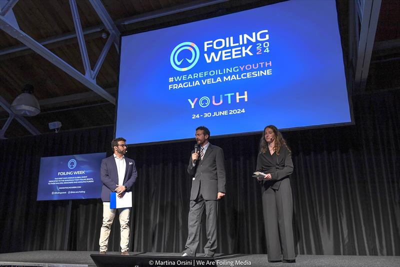 Foiling Awards 7th - Left to right: Bacci Del Buono, Luca Rizzotti, Francesca Frazza photo copyright Martina Orsini / WeAreFoiling Media taken at 