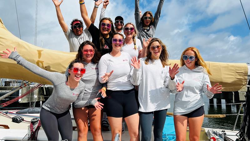 The College of Charleston Sailing Team's home base is at the heart of Charleston Race Week at Patriots Point dock activity photo copyright Joy Dunigan / CRW2023 taken at Charleston Yacht Club