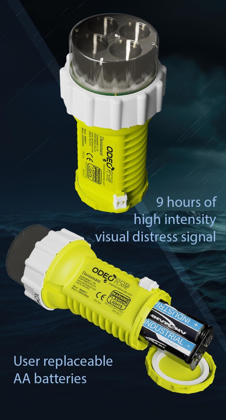 Daniamant ODEO SOS Electronic Visual Distress Signal Device (eVDS)  photo copyright Datrex taken at 