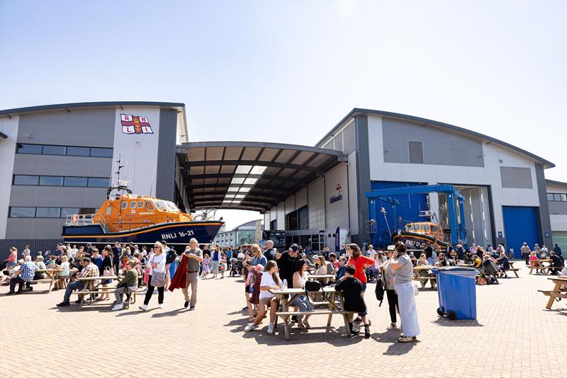 The All-weather Lifeboat Centre bustling with supporters - photo © RNLI / Nathan Williams