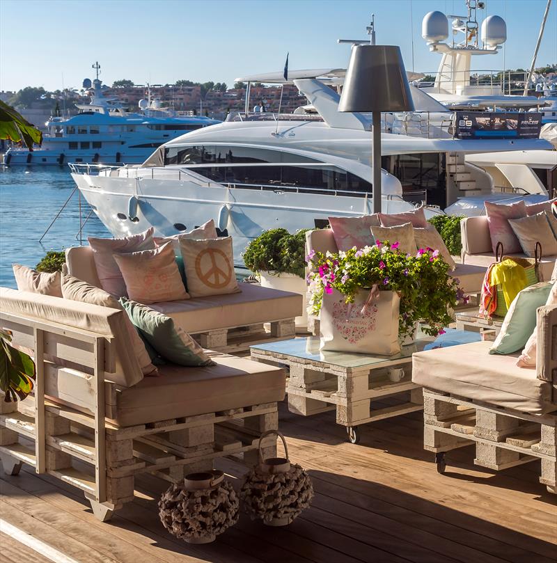 Superyachts in marina Port Adriano, designed by Philippe Starck, Port Adriano, El Toro, Mallorca, Balearic Islands, Mediterranean Sea, Spain photo copyright Video Media Studio Europe taken at 