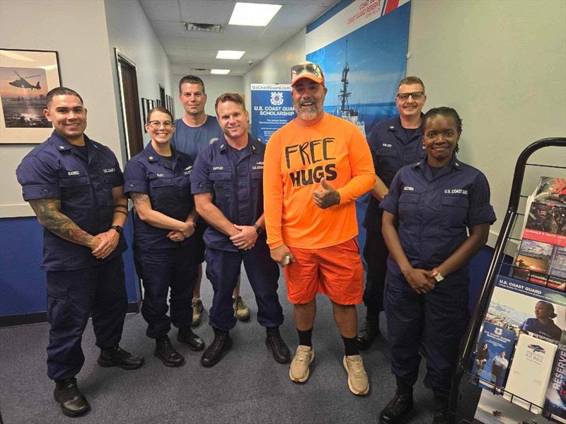 Luna Visiting Coast Guard Recruiting Office in Oklahoma City, Okla photo copyright Coast Guard Foundation taken at 