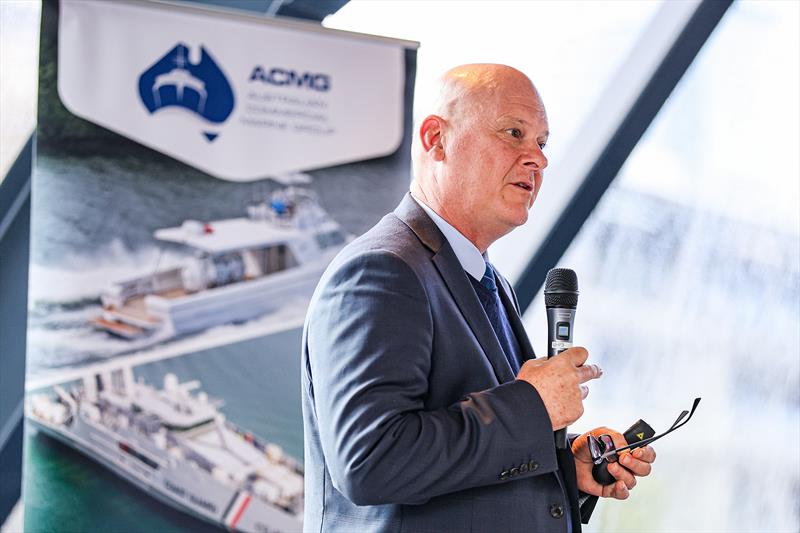 Capt. John Kavanagh, Director of Legal Practice, Pacific Maritime Lawyers provided insights on pollution prevention and future maritime regulations - Inaugural Australian Commercial Marine Conference photo copyright Salty Dingo taken at 