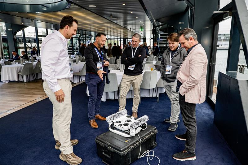 Inspecting a Hullbot Robot - Inaugural Australian Commercial Marine Conference photo copyright Salty Dingo taken at 
