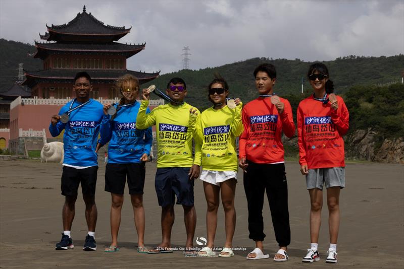 TT:R podium - 2024 Kiteboarding Asian Championships photo copyright IKA Media / Matias Capizzano taken at 