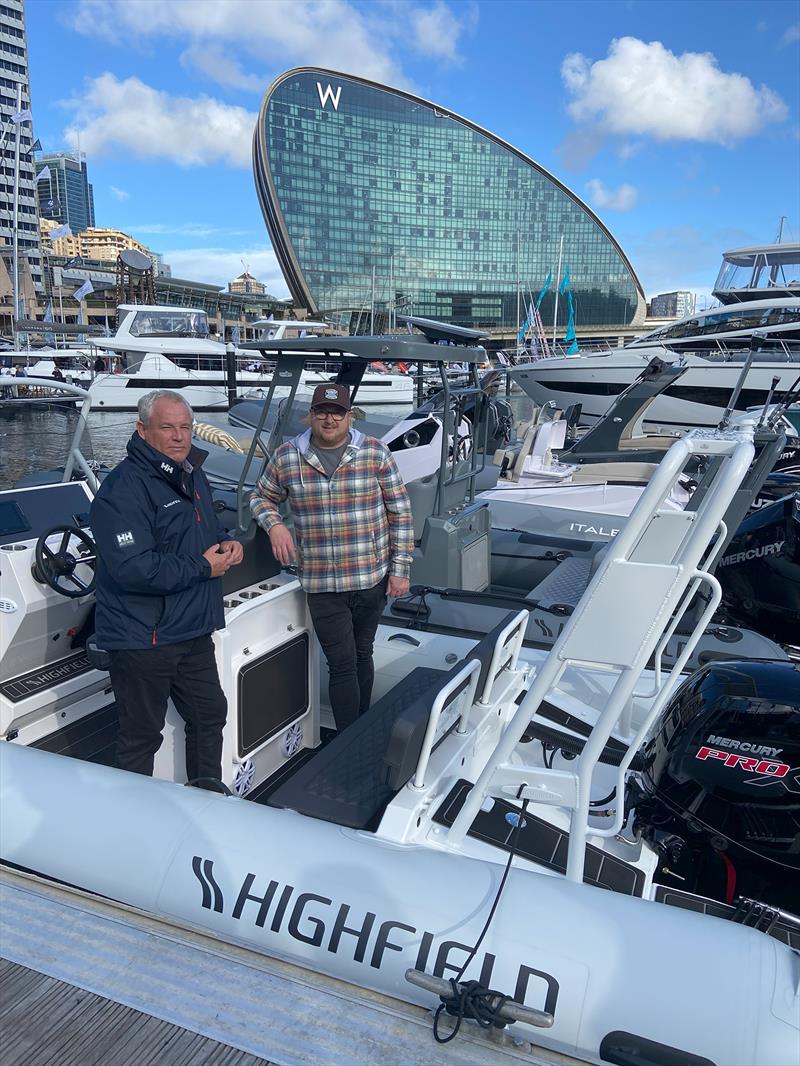 Highfield Boats Australia Peter Pembroke with Seton Lewis at SIBS photo copyright Highfield Boats taken at 