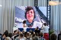 Danni Washington, Cecilia Zorzi - 27th June 2023, Sailors Terrace, Ocean Live Park, Genova, Italy. The Ocean Race Summit Genova