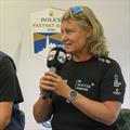 Pip Hare during the Rolex Fastnet Race Press Conference © David Maynard / www.alleycatphotographer.com