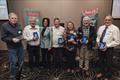 VRFish Lifetime Achievement Award Recipients L-R Bob Pearce, Steven Relf,  Christine Couzens MP, John Hotchin, Priya Cardinaletti, Geoff Cramer, Rob Loats © VRFish