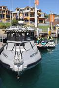 Rescue vessel Jervis Bay 20 alongside two rescue watercraft