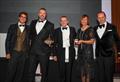 Richard Oswald from Magic Time is awarded the Fastnet Seamanship Trophy 