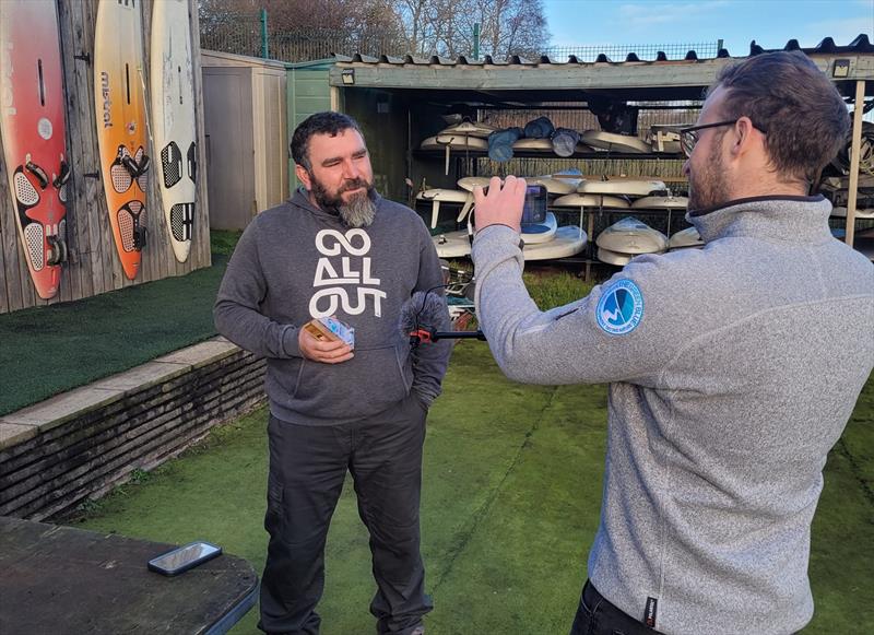 Feri Szincsak recognised with an RYA Scotland Impact Award - photo © Clyde Windsurfing and SUP Club