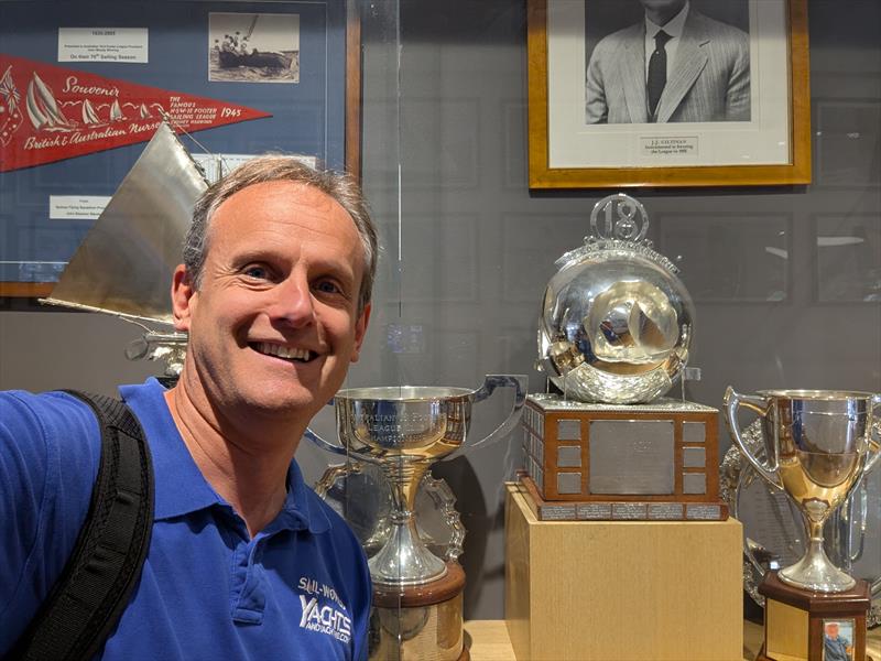 Selfie with the JJ Giltinan Trophy - photo © Mark Jardine