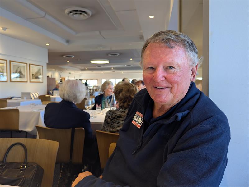 Terry Wise during lunch at the Australian 18 Footers League - photo © Mark Jardine