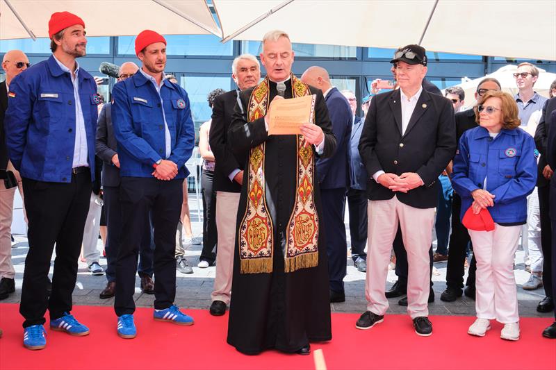 (l-r) Boris Herrmann, Pierre Casiraghi, Padre Venard, HSH Prince Albert II of Monaco and Dr Sylvia Earle - photo © Martin Messmer | Yacht Club de Monaco