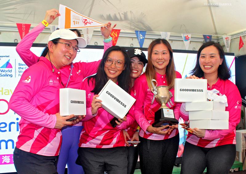 1st place and a trophy at the Hong Kong Open Ladies'/Girls' Champs Regatta 2025 - photo © HHYC