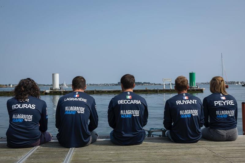 Pierre Bouras , Morgan Lagravière, Ambrogio Beccaria, Thomas Ruyant, Manon Peyre - photo © Pierre Bouras