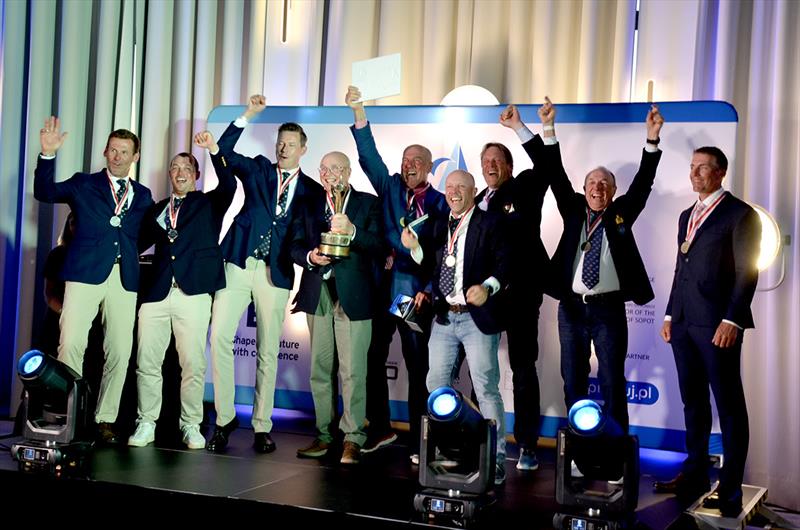 Top 3 teams (photo Wiktoria Kubin) - 5.5 Metre World Championship 2025 - photo © Robert Deaves