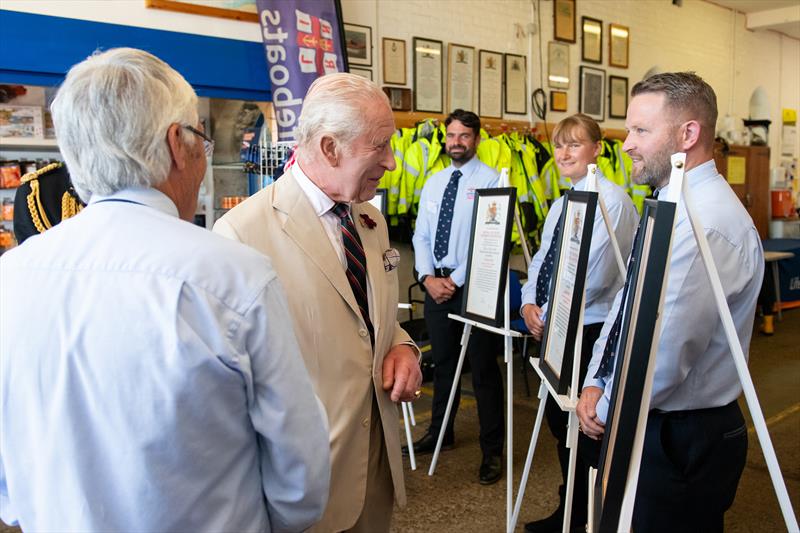 His Majesty with gallantry awardees at Walmer RNLI photo copyright Dover Media Group taken at 