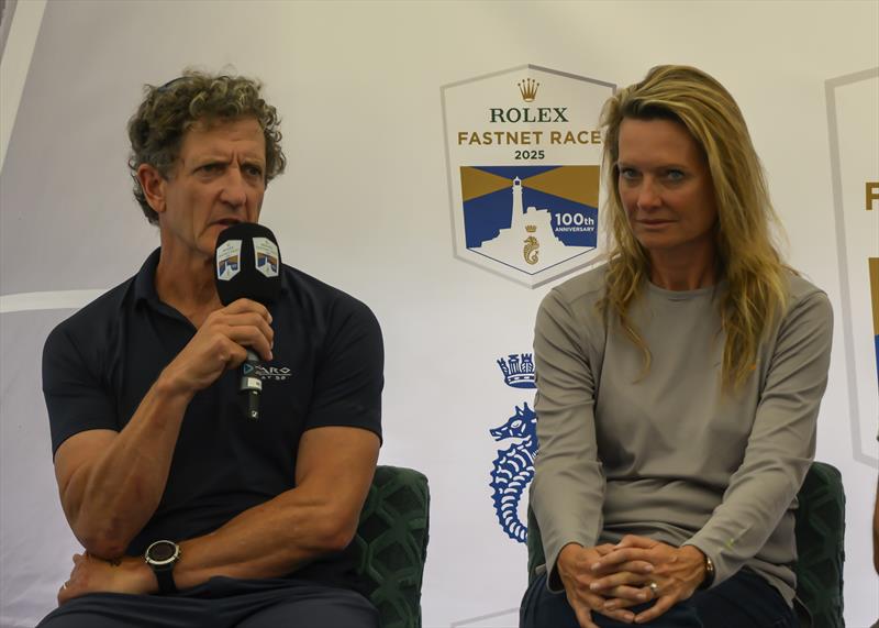 Ado Stead during the Rolex Fastnet Race Press Conference photo copyright David Maynard / www.alleycatphotographer.com taken at Royal Ocean Racing Club, Cowes