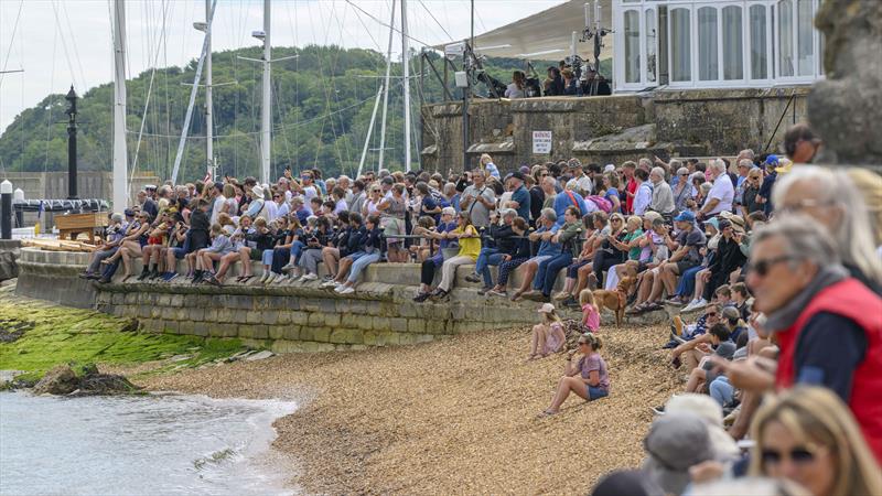 A good crowd in Cowes for the Centenary Rolex Fastnet Race 2025 Start - photo © David Maynard / www.alleycatphotographer.com