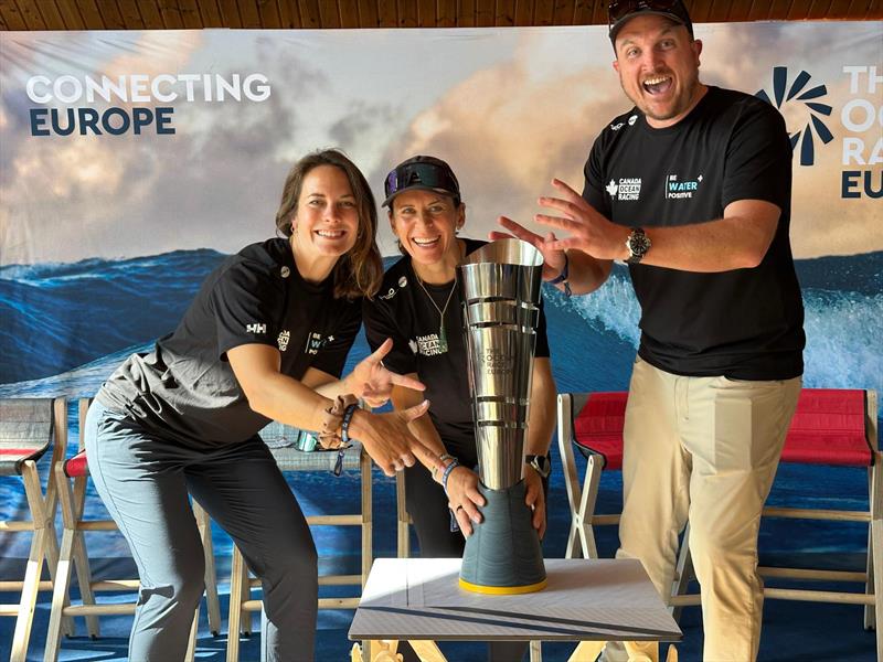 Susann Beucke (left), Jo Aleh (middle), William Thomas (right) - photo © Georgia Schofield / Canada Ocean Racing LLC