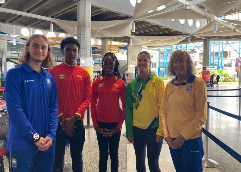 Barbados, Grenada and SVG on their way to the Junior PanAm Games 2025 - photo © Jenny Trumble