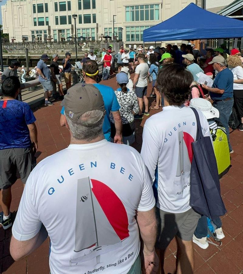 Sailors participate in the Skipper's Meeting at the 2024 Philadelphia Cup Regatta - photo © Karen Wheatley