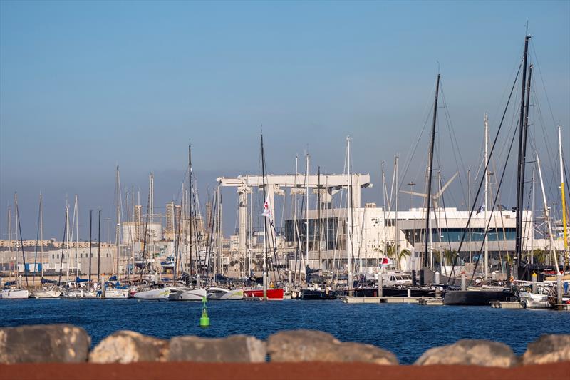Teams preparing for the RORC Transatlantic Race take advantage of Marina Lanzarote's superb facilities - photo © James Mitchell