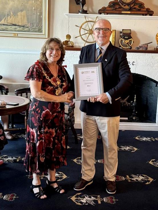 RYA Impact Award for Chris Cox photo copyright RTYC taken at Royal Temple Yacht Club