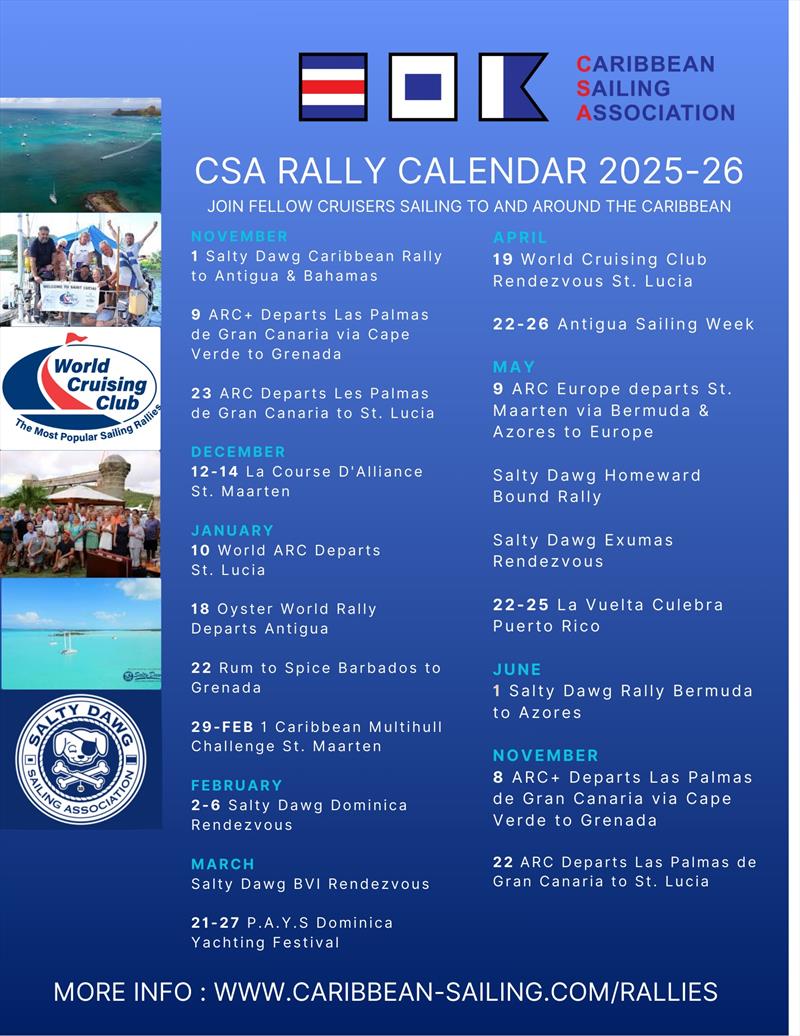 Caribbean Sailing Association announces 2026 Rally calendar photo copyright Caribbean Sailing Association taken at 