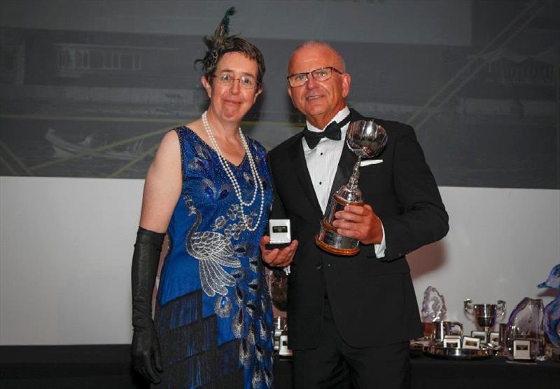 RORC Commodore, Deb Fish presents Jeremi Jablonski - Avanti with the Seamanship Trophy for his outstanding act seamanship ? photo copyright Rich Bowen Photography taken at Royal Ocean Racing Club
