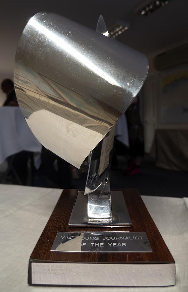 The YJA Young Journalist of the Year Award - photo © Kaia Bint-Savage