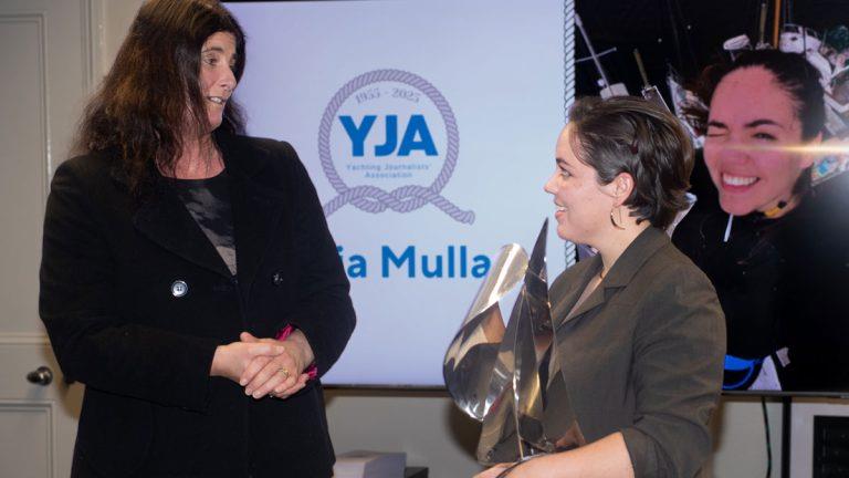 Katy Stickland congratulates Lydia Mullan - photo © Kaia Bint-Savage