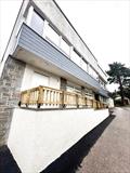 The new disabled access ramp leading from the main clubhouse entrance to the new facility &copy; Kerry Widdowson