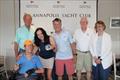 L-R: Paul `Bo` Bollinger, CRAB President & CEO; Kevin Detwiler, CRAB Skipper (3rd Place); Maude Laurence, CRAB Volunteer Crew; Trey Warman, CRAB Volunteer Skipper; Peter Gordon, Race Committee PRO; Secretary Carol Beatty, Department of Disabilities &copy; CRAB Sailing