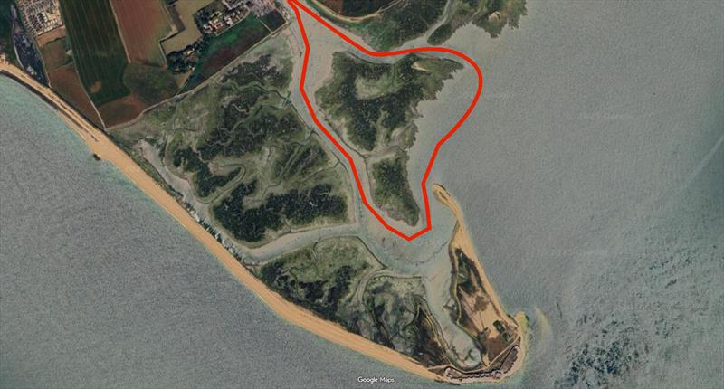 They Keyhaven version of 'round the island' - photo © Google Maps