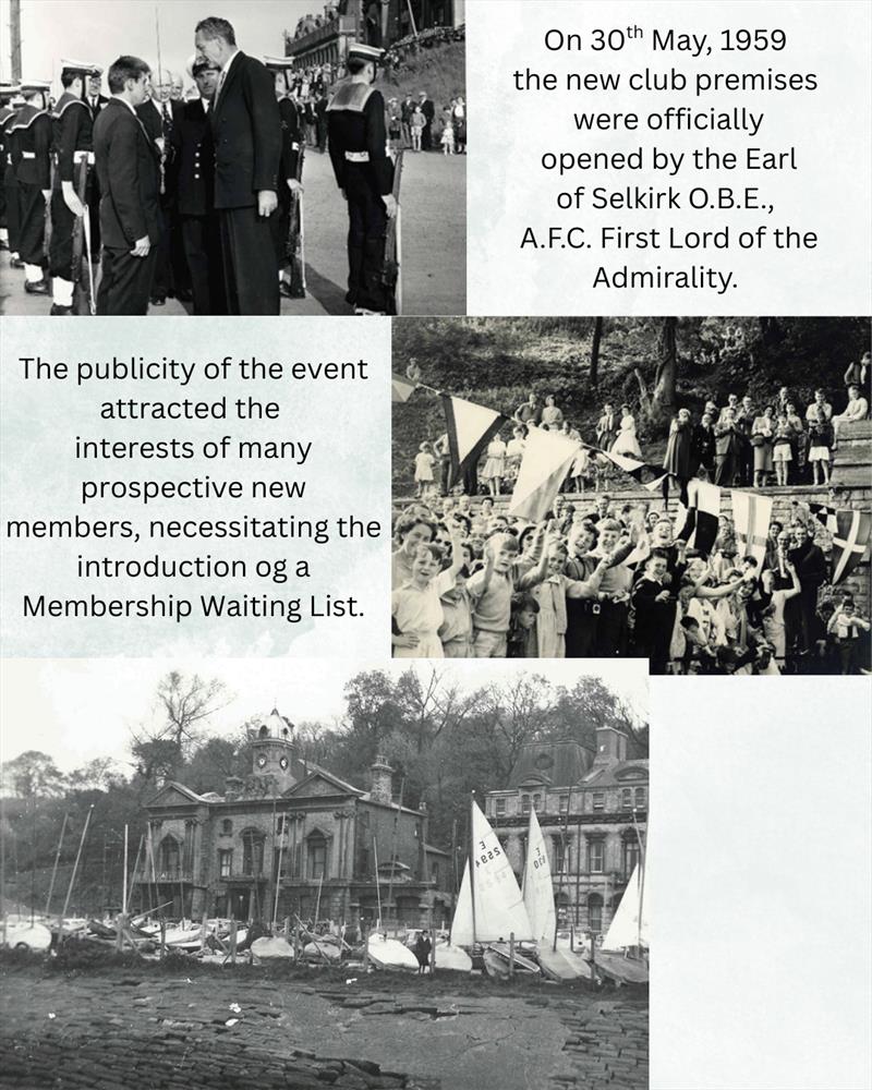 Cardiff Bay Yacht Club club premises opening in 1959 photo copyright CBYC taken at Cardiff Bay Yacht Club